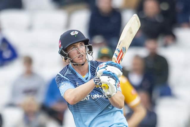 Captain Harry Brook top-scored with 77 for Yorkshire Vikings at Chesterfield but it couldn't prevent defeat to Derbyshire Falcons on Saturday. Picture by Allan McKenzie/SWpix.com