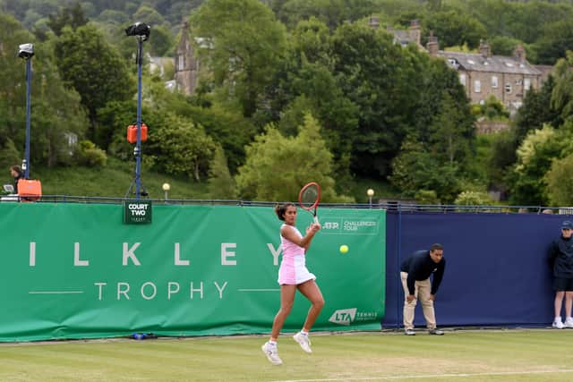 Naiktah Bains in action at the Ilkley Trophy (Picture: Simon Hulme)
