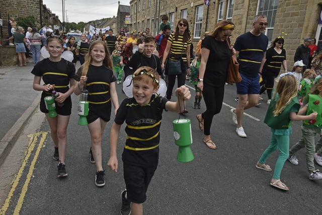 Bees or flowers on the move from Ashfield Primary School.