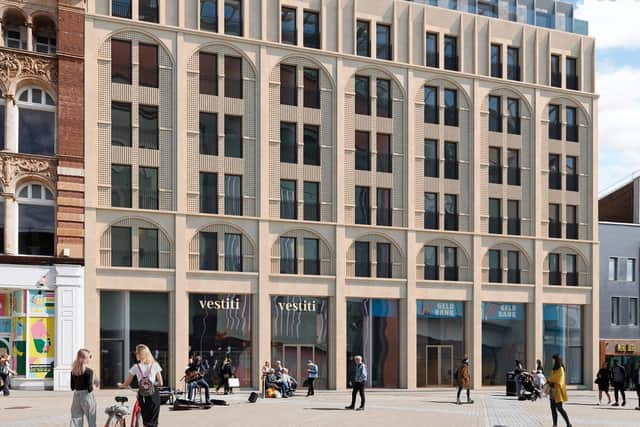 An artist's impression of the development on Briggate