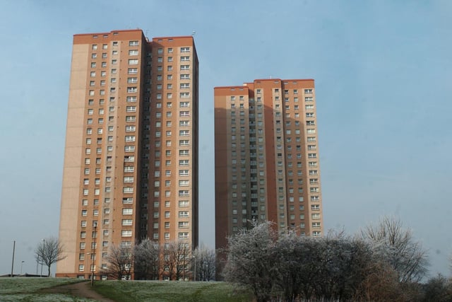 Cottingley Towers and Cottingley Heights are twin high-rise towers in Cottingley, constructed in 1972-3 and refurbished in 1989. The towers house hundreds of apartments and have 25 floors each.