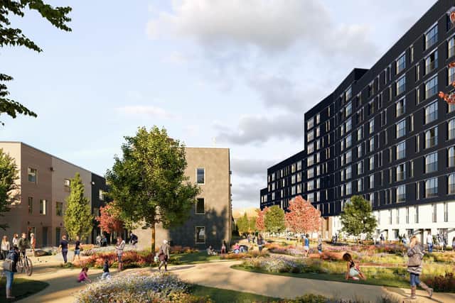 Projects such as Citu's Aire Lofts apartments (pictured) combine sustainable drainage systems, green roofs and natural materials with sleek design.