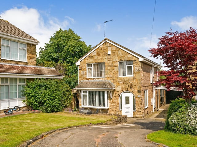 This detached four bedroom family home in Adel is on the market for £365,000. Features include a private garden, two reception rooms and a driveway with parking.