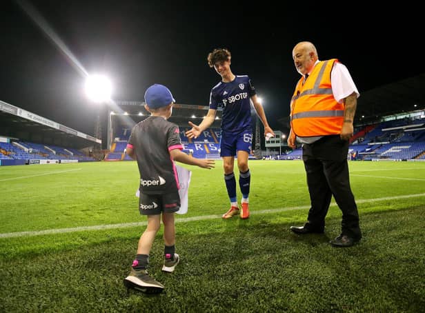 HISTORY BOY - Leeds United's Archie Gray became the youngest player to record an assist in the EFL Trophy in a game at Tranmere last season. Pic: Getty