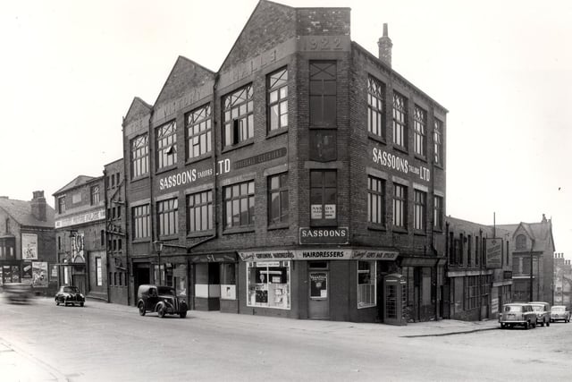 The junction with Crawford Street is on the left in this photo dating back to April 1958, then on Camp Road is the Victory Cinema. It opened in  August 1920 and was at the time called the Victory Picture Palace. The cinema closed in 1959.