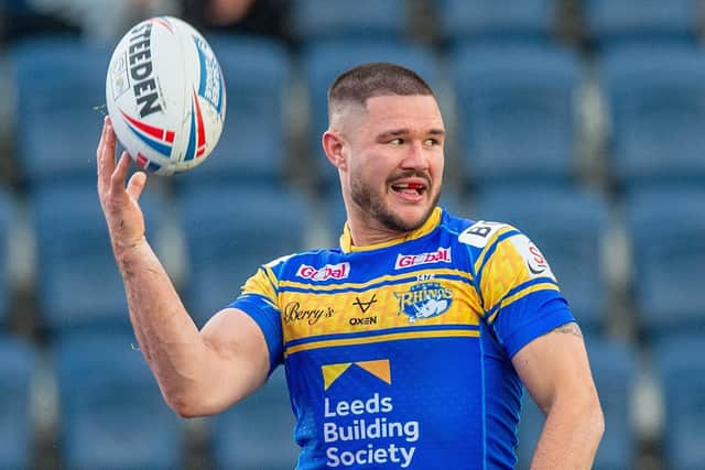 James Bentley returns for Leeds Rhinos from a three-match suspension just in time to face his former club, St Helens. Picture: Bruce Rollinson.