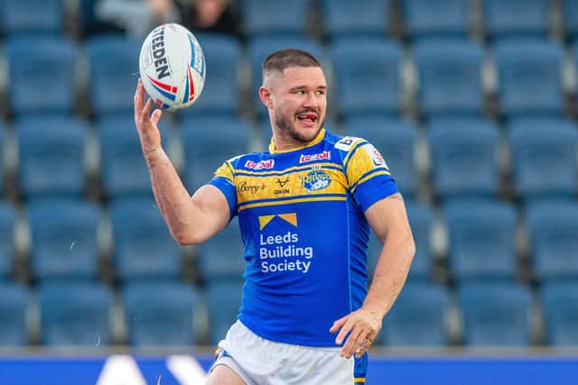 Leeds Rhinos' James Bentley is back in contention to face Super League rivals St Helens on Thursday night Picture: Bruce Rollinson