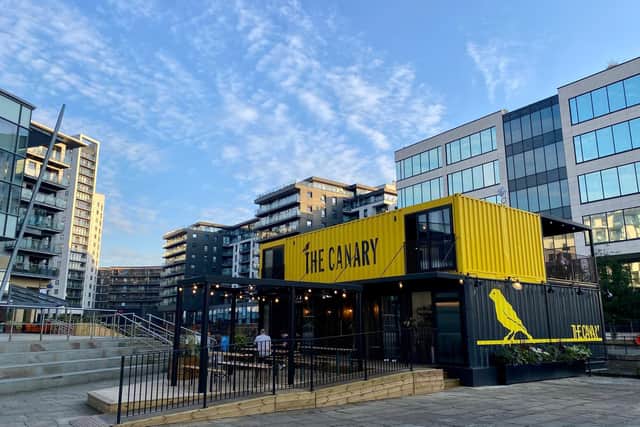 The Canary opened in Leeds Dock at the end of last year