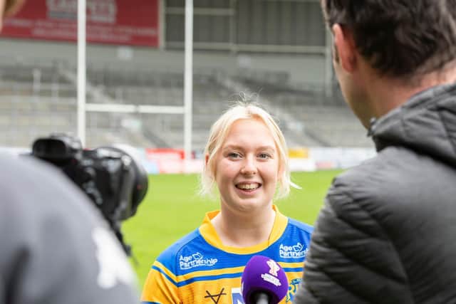 Leeds Rhinos hooker Keara Bennett. Picture: Allan McKenzie/SWpix.com.