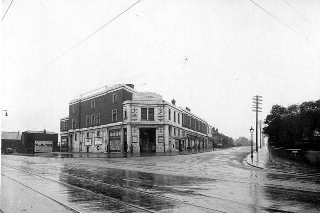 The Shaftesbury Cinema on York Road at the junction with Harehills Lane pictured in October 1931.