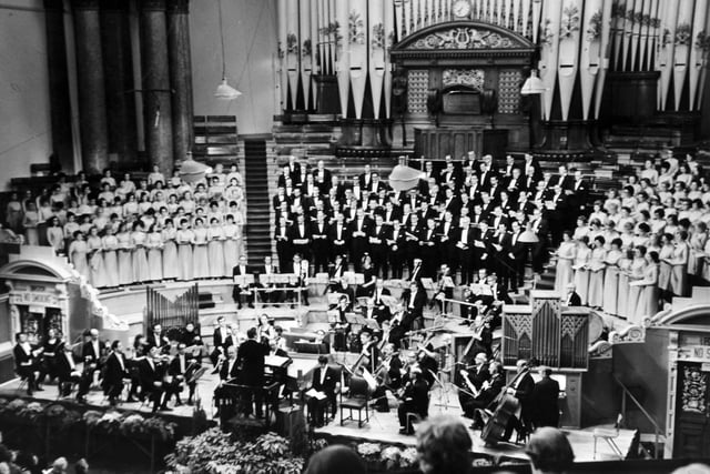The opening of Leeds Triennial Music Festival in April 1970.