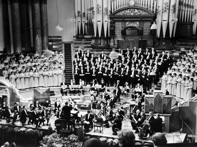 The opening of Leeds Triennial Music Festival in April 1970.