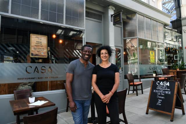 David and Marta Nkengma, the founders of gluten-free tapas restaurant Casa Leeds (Photo: Jonathan Gawthorpe)