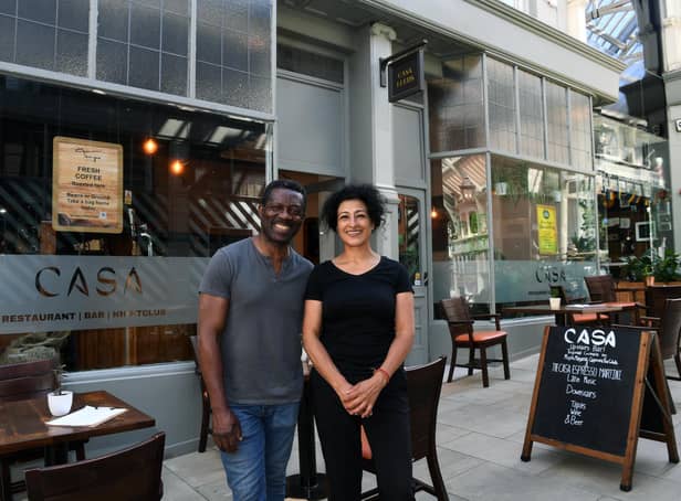 David and Marta Nkengma, the founders of gluten-free tapas restaurant Casa Leeds (Photo: Jonathan Gawthorpe)