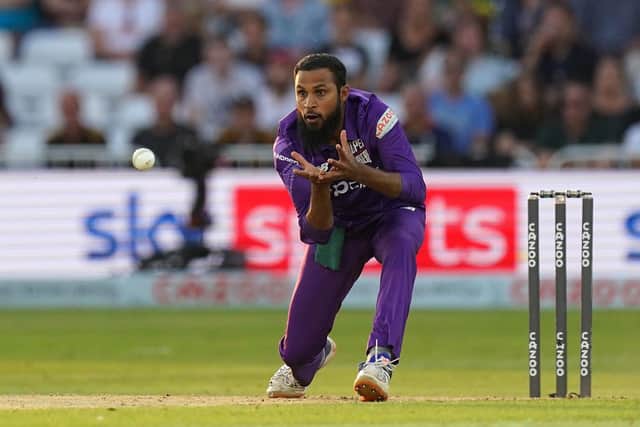 Adil Rashid playing for Northern Superchargers last year. Picture: PA.