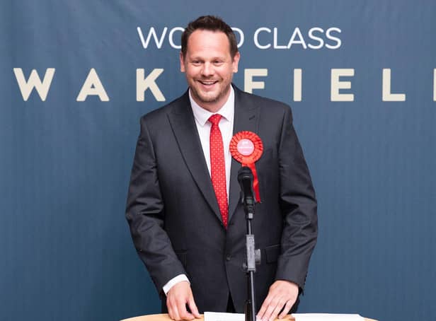 In Wakefield, Simon Lightwood was elected with a majority of 4,925. Picture: PA.