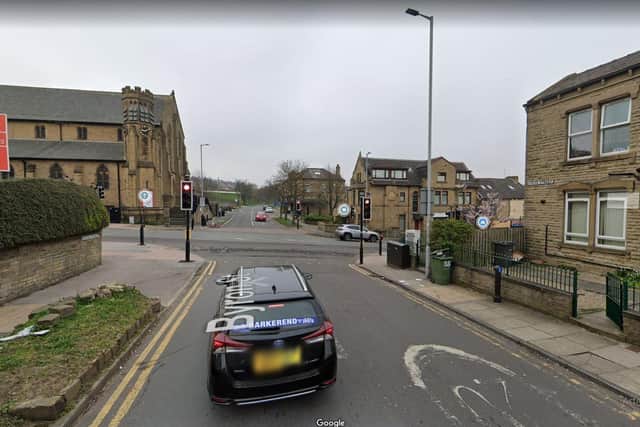 Officers were called to reports of a vehicle in collision with a cyclist on Byron Street at 6.38am on Wednesday morning. Picture: Google.