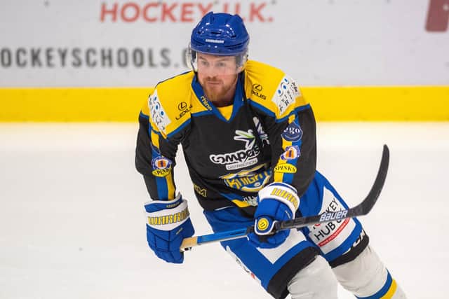 Leeds Knights centre Matty Davies will return to Elland Road Ice Arena with new team Hull Seahawks on Sunday, September 3.
Picture: Bruce Rollinson