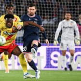 SENSIBLE MOVE - Arnaud Kalimuendo of PSG, pictured here playing for Lens on loan against his parent club and Lionel Messi, is a player Leeds United and many European teams like. Pic: Getty