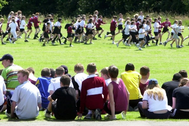 Around 850 pupils from Temple Moor High School took part in a sponsored fun run around Temple Newsam Park.