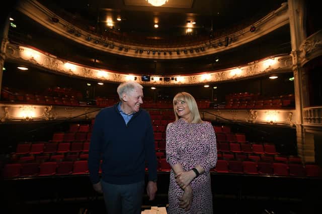 Harry Gration and Christine Talbot at York Theatre Royal ahead of bringing their show A Grand Yorkshire Night Out to the theatre and to Scarborough
cc Jonathan Gawthorpe