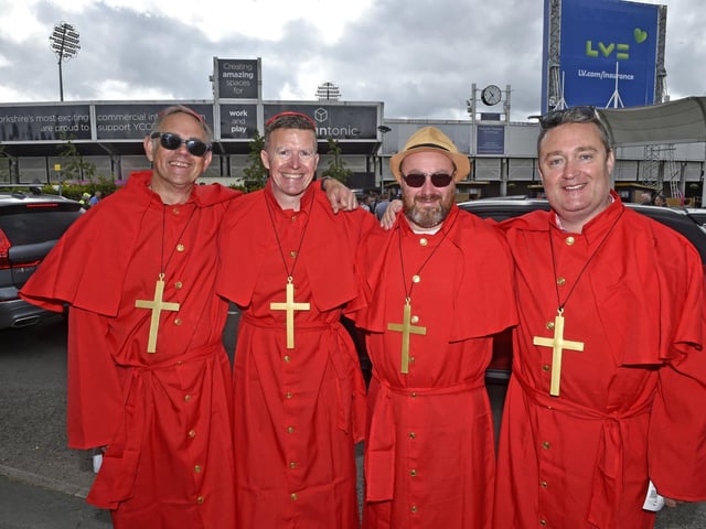 Religious related outfits were also on show