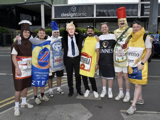 There was no shortage of beer for this group
