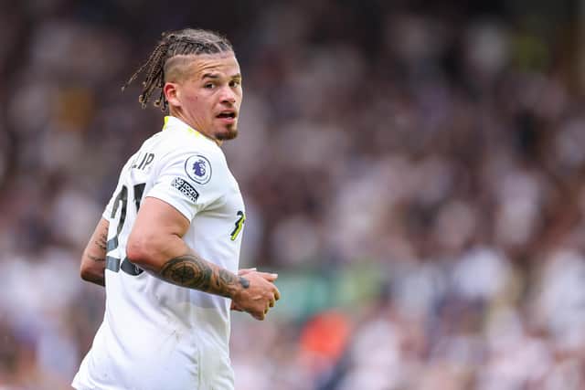EXIT: Kalvin Phillips is close to signing for Manchester City after a fee was agreed with Leeds United (Photo by Robbie Jay Barratt - AMA/Getty Images)