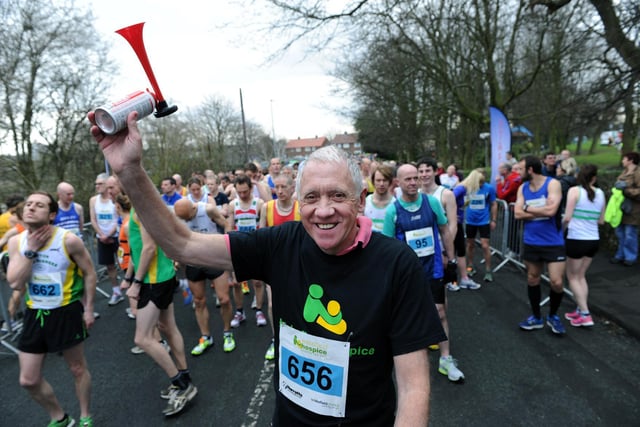 Harry Gration gets the race underway in 2013