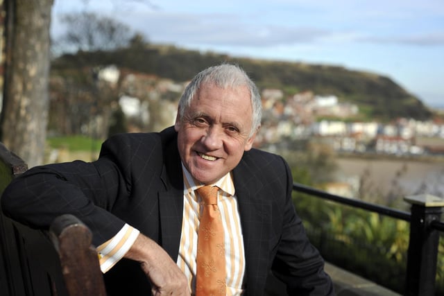 Harry Gration enjoys the sunshine and view before his guest speaker appearance at Scarborough and District Women's Luncheon Club event in 2009