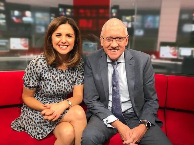 Harry Gration with Keeley Donovan