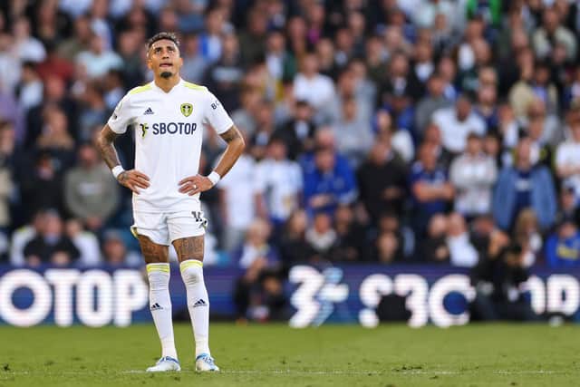 CLAUSE: Any potential suitor will have to meet Leeds United's demands if they are to lure Raphinha away from Elland Road this summer (Photo by Robbie Jay Barratt - AMA/Getty Images)