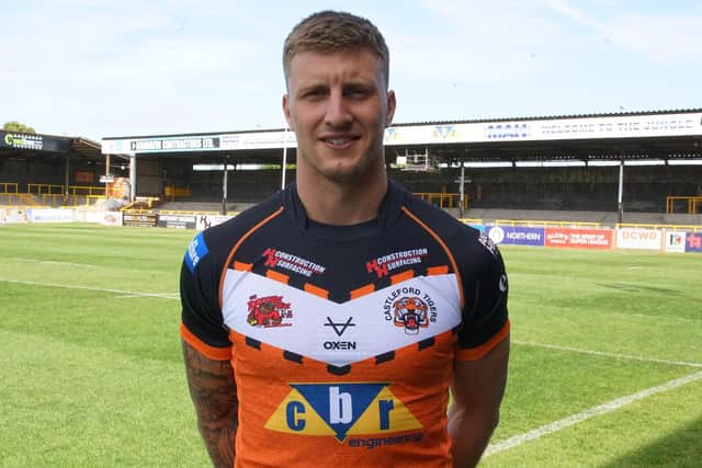 Alex Mellor could make his Tigers debut on Sunday. Picture by Tom Maguire/Castleford Tigers.