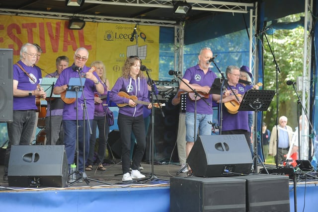 Visitors were treated to a special performance from the Roundhay Ukulele Group.