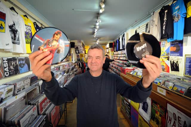 Pictured is Crash Records owner Ian De-Whytell back in 2014. Photo: Simon Hulme