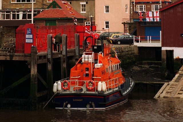 The lifeboat at Whitby in May 1997.