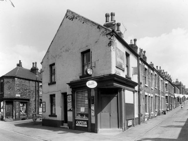 A corner shop on Accommodation Road in May 1960.