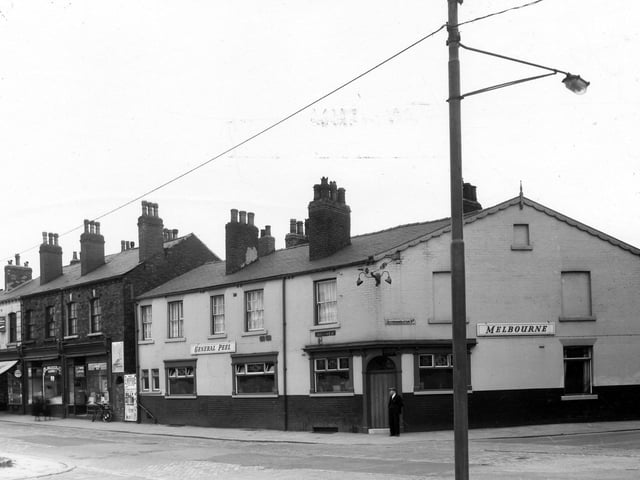 The General Peel public house on Beckett Street, serving Melbourne brewery beer, in May 1960.