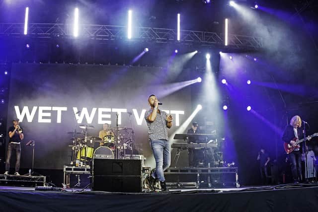 Wet Wet Wet at Let's Rock. Picture: Martin Shaw