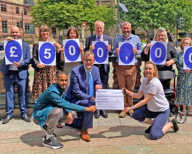 Leeds Society for Deaf and Blind People has benefited from a sizeable donation by a business which will enable a new garden to be grown for users of the service.