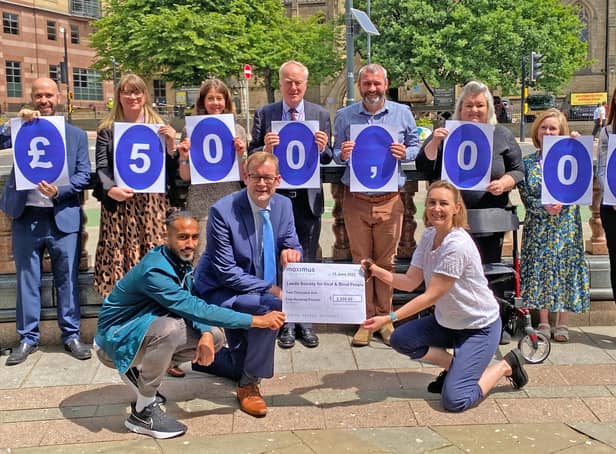 Leeds Society for Deaf and Blind People has benefited from a sizeable donation by a business which will enable a new garden to be grown for users of the service.