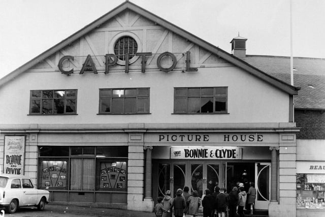The Capitol Cinema on Green Road in Meanwood opened in November 1922 and ran until July 1968 with Bonnie and Clyde starring Warren Beatty and Faye Dunaway the last film to be screened.