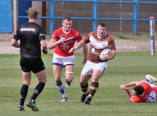 Joe Summers in action for Hunslet. Picture by Paul Johnson/Hunslet RLFC.