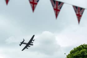 To round up the day’s fun and celebrations, a World War II RAF Lancaster will perform a thrilling three-times flypast down Briggate. Picture: Bruce Rollinson.