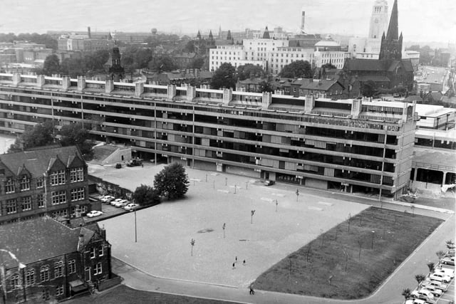 The vast University of Leeds campus pictured in September 1971.