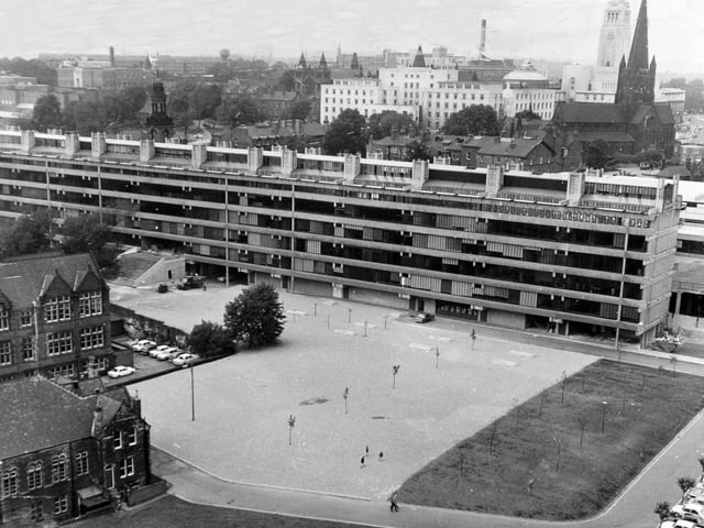 The vast University of Leeds campus pictured in September 1971.
