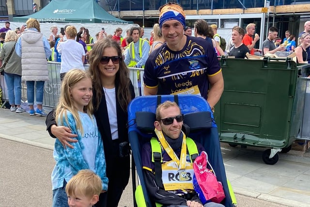 Kevin Sinfield OBE and Rob Burrow MBE were raising money for the Leeds Rhinos Foundation and Leeds Hospital Charities Rob Burrow MND Centre Appeal.