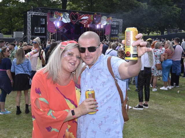 There was a lively atmosphere as revellers gathered to watch the acts.