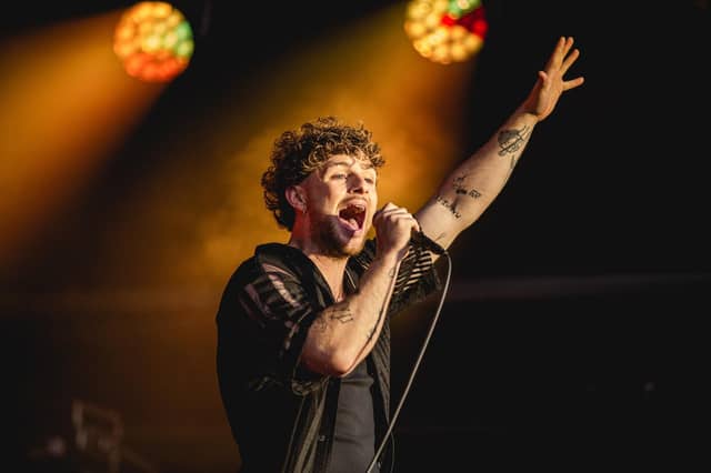 Tom Grennan rocked The Piece Hall in Halifax. Photos by Cuffe and Taylor/The Piece Hall Trust.