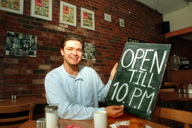 Dare Cafe owner Aaron Cowlrick was celebrating after council chiefs granted him permission to stay open until 10pm.